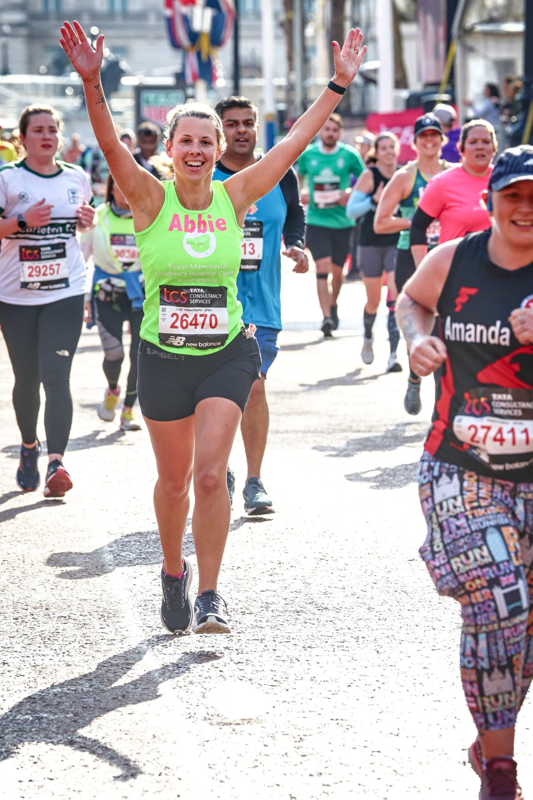 Dr Abbie Brooks, taking part in the London Marathon